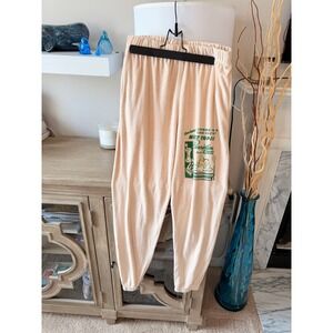 Boys Lie Terry Cloth Sweatpants Womens Peach Medium Meet Cupid Joggers